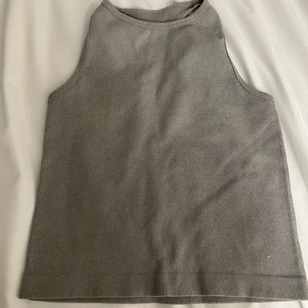 Free People Grey Sports Bra/Crop Top